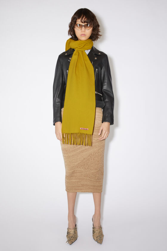 (image for) Impressive Fringe wool scarf - skinny